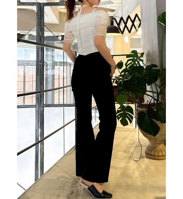 dazzlin「【骨格ウェーブ向け】フレアデニムパンツ」|デニム|