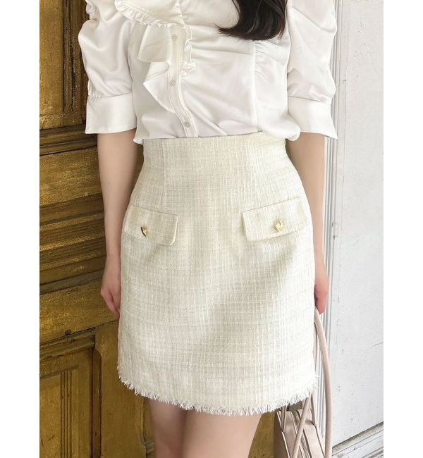 dazzlin「ポケットミニスカート/ツイード」|スカート|