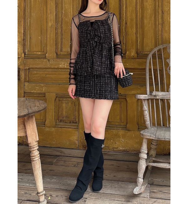 dazzlin「ポケットミニスカート/ツイード」|スカート|