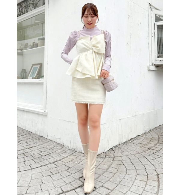 dazzlin「ポケットミニスカート/ツイード」|スカート|