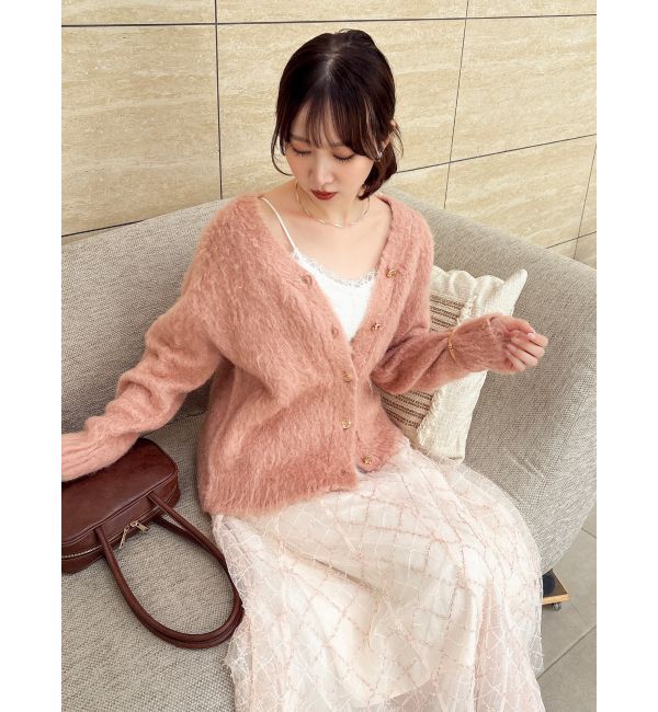 dazzlin「ルミナスカラーカーディガン」|カーディガン|ピンク