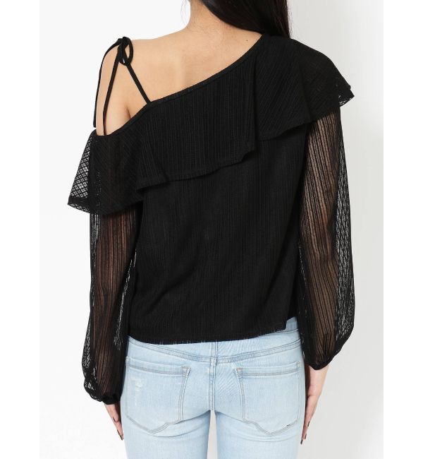 EMODA「チュールアシンメトリートップス」|Tシャツ・カットソー|