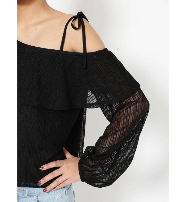 EMODA「チュールアシンメトリートップス」|Tシャツ・カットソー|