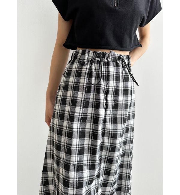 EMODA「ナイロンフレアマキシスカート」|スカート|