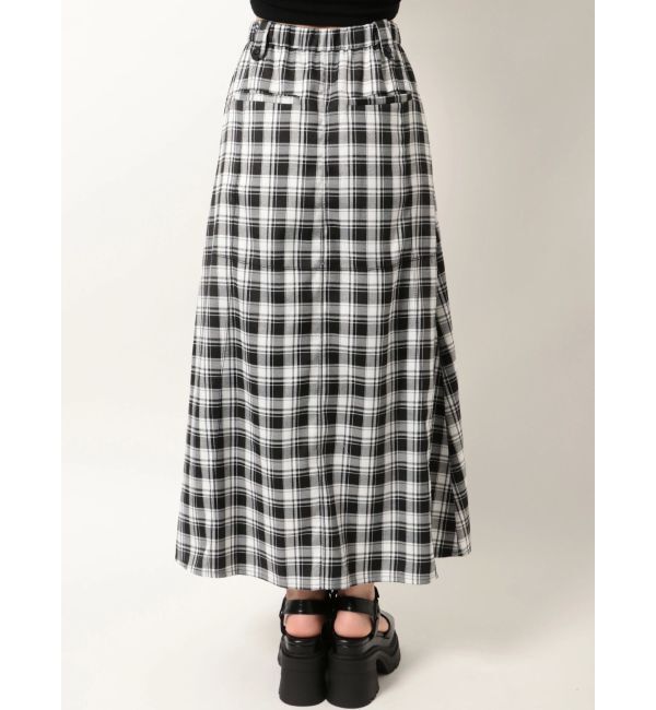 EMODA「ナイロンフレアマキシスカート」|スカート|