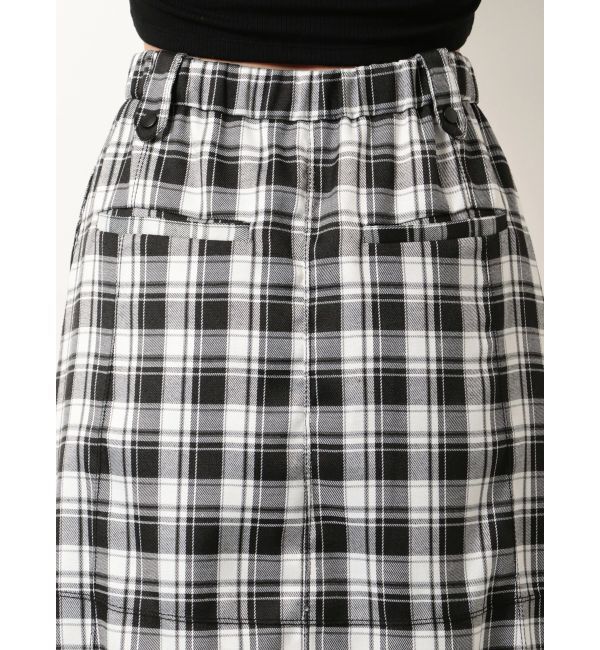 EMODA「ナイロンフレアマキシスカート」|スカート|