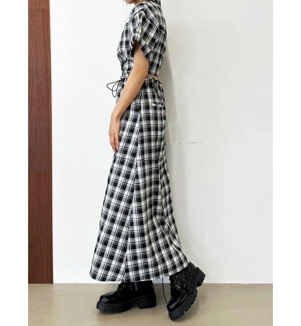 EMODA「ナイロンフレアマキシスカート」|スカート|