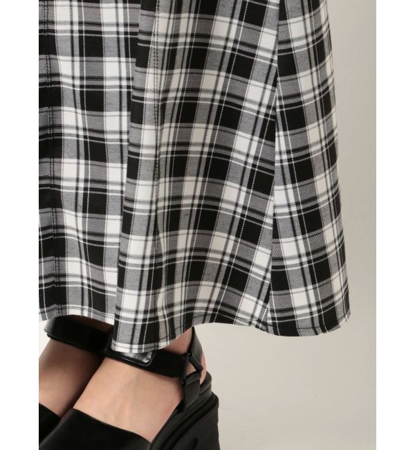 EMODA「ナイロンフレアマキシスカート」|スカート|