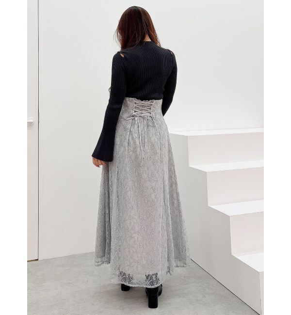 MERCURYDUO「レースフレアスカート」|スカート|
