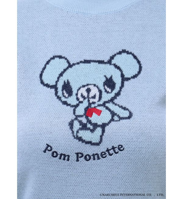 MERCURYDUO「【ポンポネットジュニアコラボ】 ミントくんジャカードニット」|ニット・セーター|