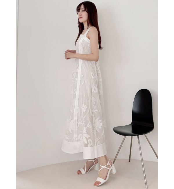 MERCURYDUO「【追加生産/新色追加】カットワークレースキャミワンピース」|ワンピース|