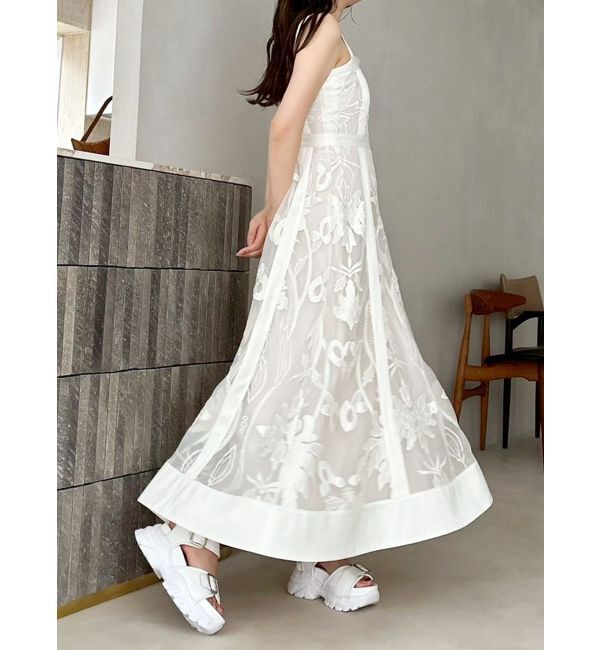 MERCURYDUO「【追加生産/新色追加】カットワークレースキャミワンピース」|ワンピース|