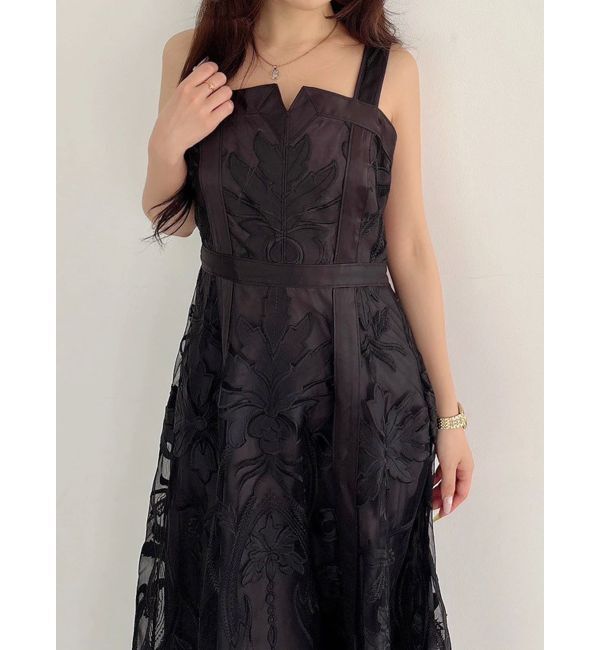 MERCURYDUO「【追加生産/新色追加】カットワークレースキャミワンピース」|ワンピース|