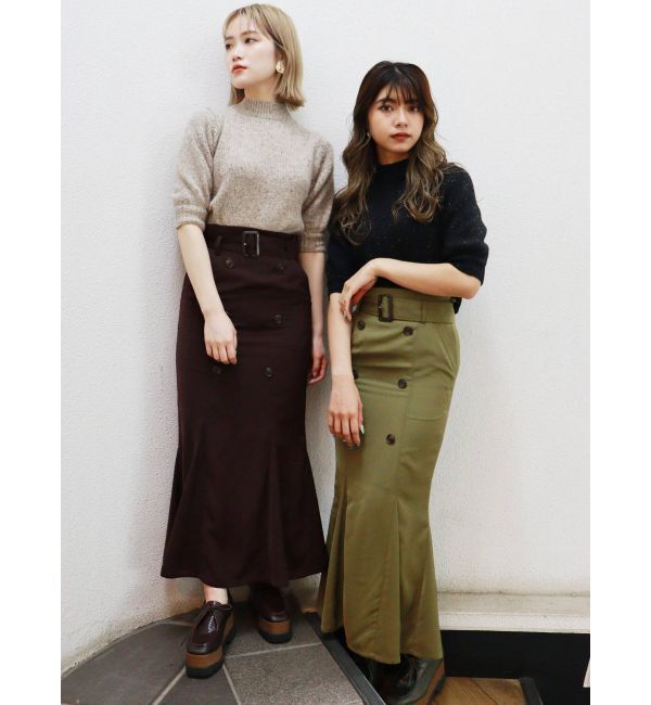 MURUA「トレンチマーメイドスカート」|スカート|