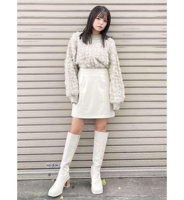 MURUA「フェイクレザーミニスカート」|スカート|