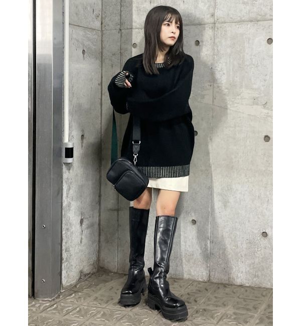 MURUA「フェイクレザーミニスカート」|スカート|