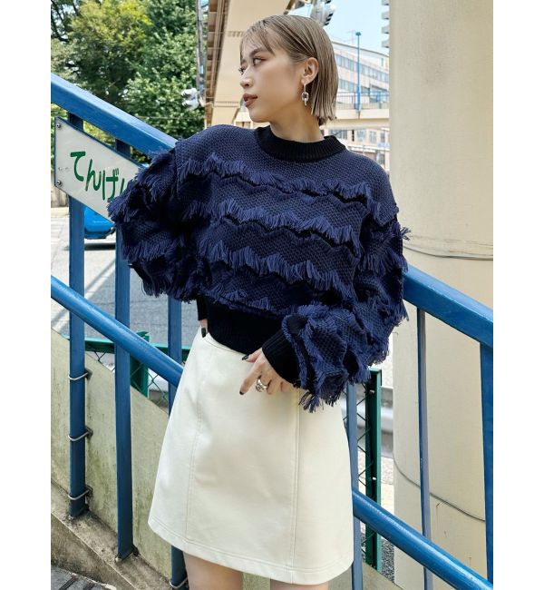 MURUA「フェイクレザーミニスカート」|スカート|