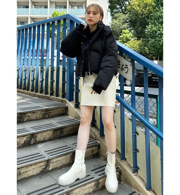 MURUA「フェイクレザーミニスカート」|スカート|