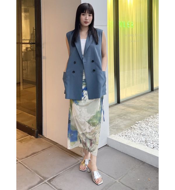 MURUA「アシメドローストリングナロースカート」|スカート|