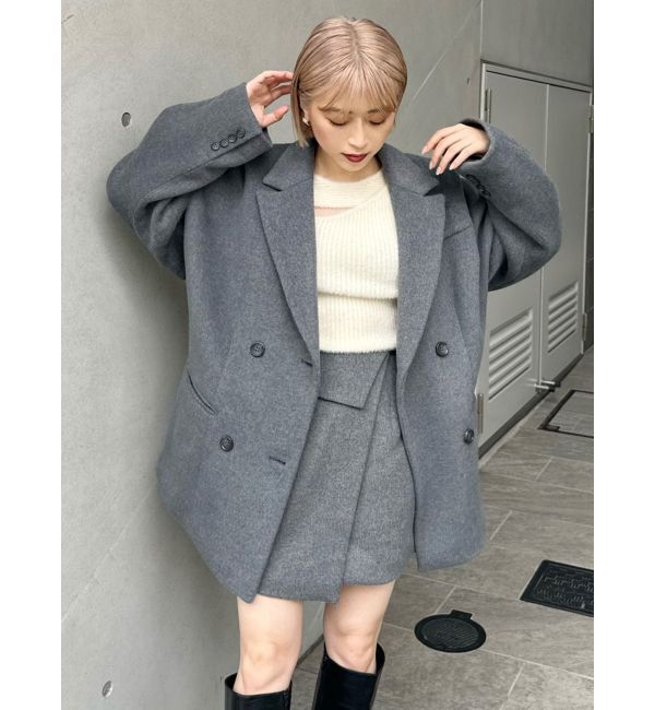 MURUA「ウール混オーバーテーラードジャケット」|テーラードジャケット|