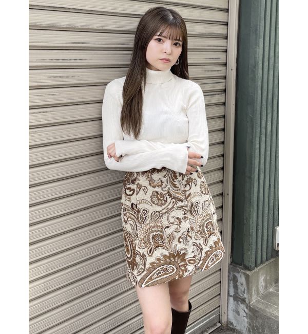 MURUA「ジャガードミニスカート」|スカート|