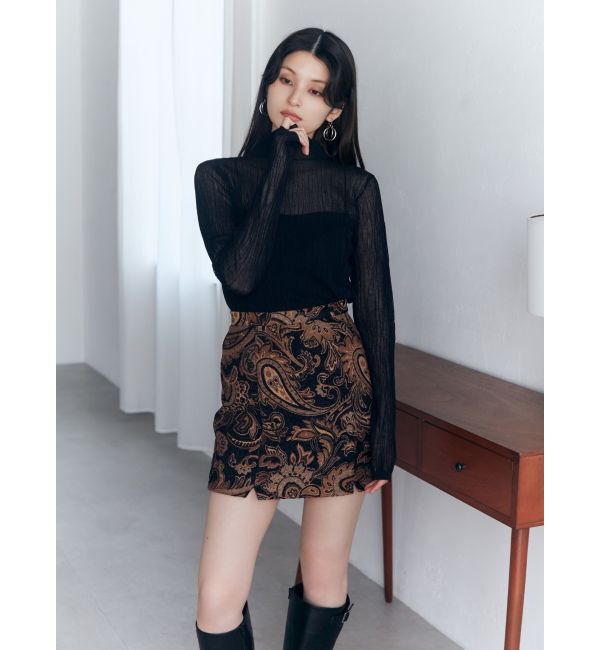 MURUA「ジャガードミニスカート」|スカート|