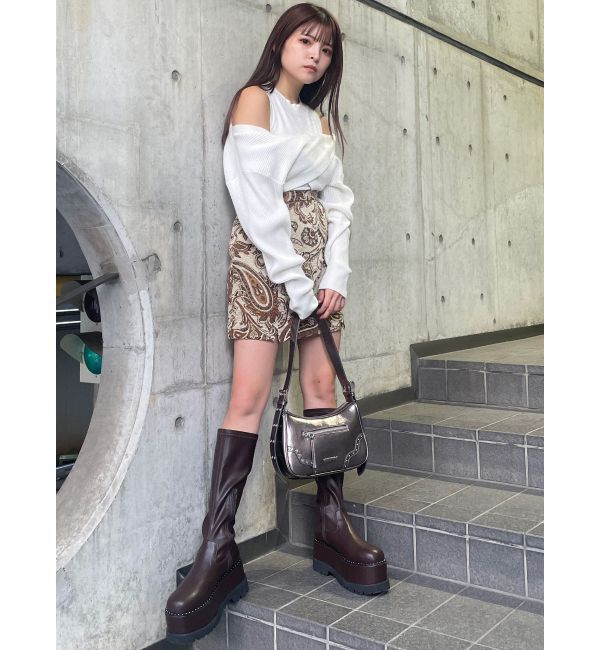 MURUA「ジャガードミニスカート」|スカート|