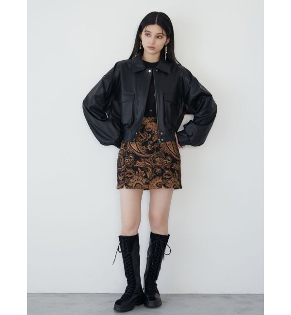 MURUA「ジャガードミニスカート」|スカート|