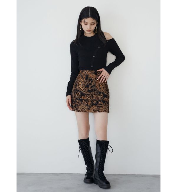 MURUA「ジャガードミニスカート」|スカート|