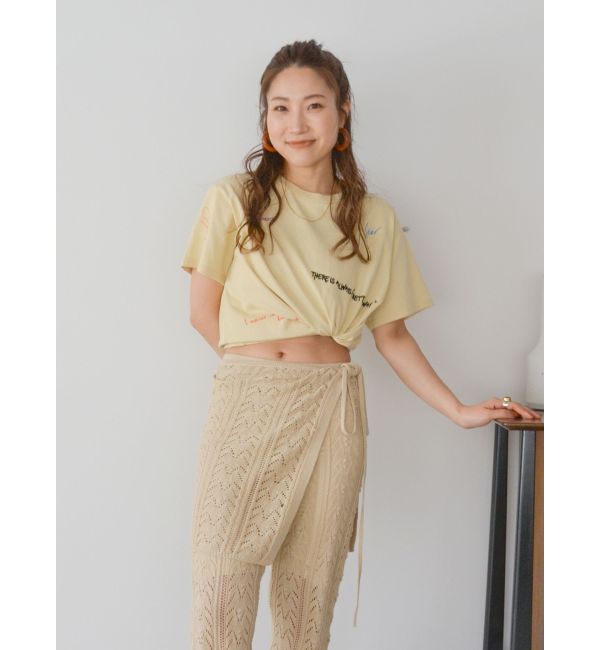 Ungrid「ミックスロゴデザインTee」|Tシャツ・カットソー|