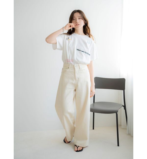 Ungrid「ミックスロゴデザインTee」|Tシャツ・カットソー|