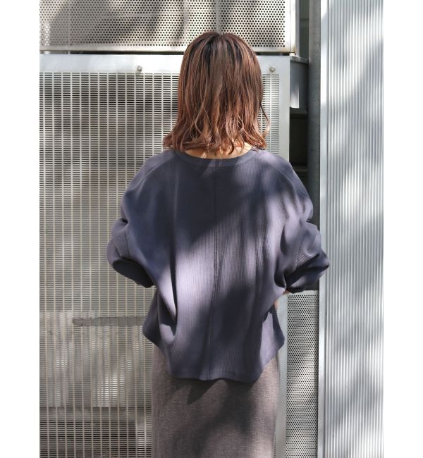 Ungrid「ヘンリーネックテレコロングスリーブTee」|Tシャツ・カットソー|