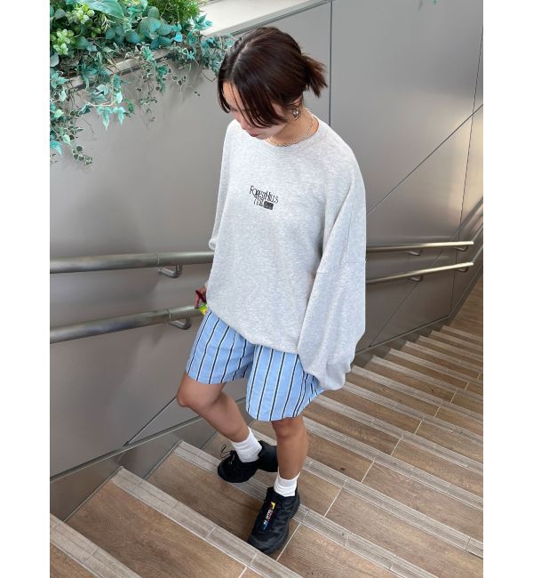 Ungrid「【WEB限定】ストライプラフハーフパンツ」|その他|