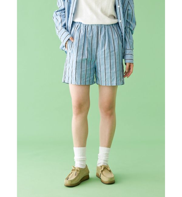 Ungrid「【WEB限定】ストライプラフハーフパンツ」|その他|