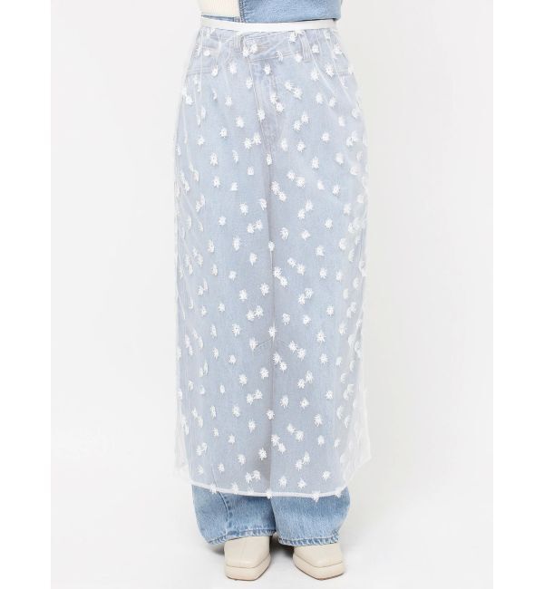 LAGUNAMOON「フラワーレースレイヤードスカート」|スカート|