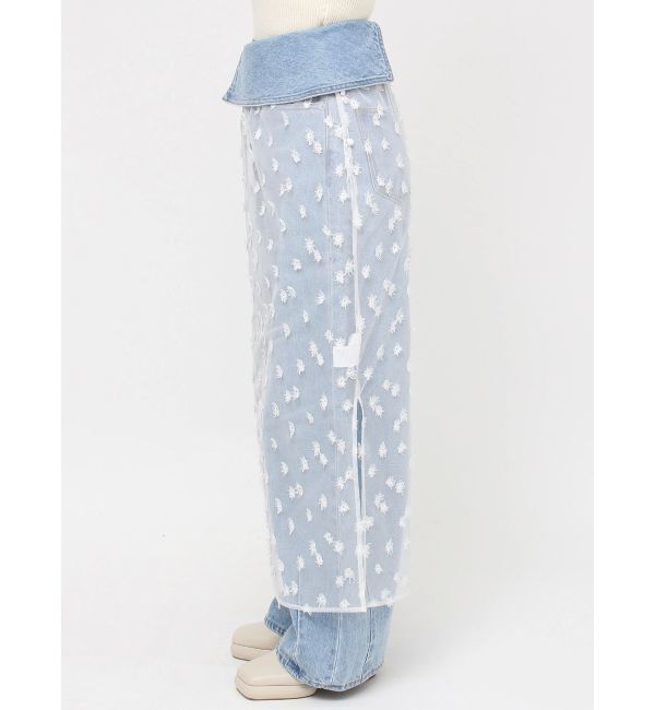 LAGUNAMOON「フラワーレースレイヤードスカート」|スカート|