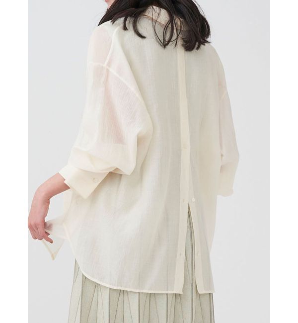LAGUNAMOON「バックボタンワイドスリーブシャツ」|シャツ・ブラウス|アイボリー
