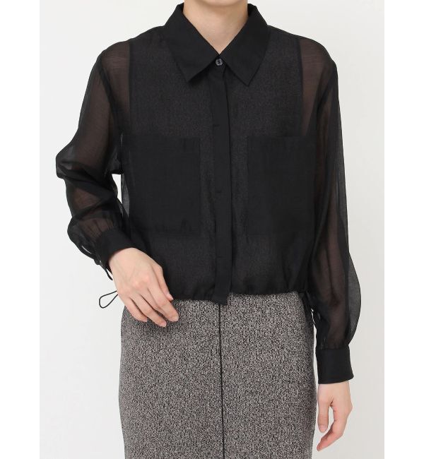 LAGUNAMOON「ドロストシアーショートシャツ」|シャツ・ブラウス|