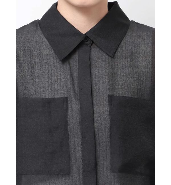 LAGUNAMOON「ドロストシアーショートシャツ」|シャツ・ブラウス|