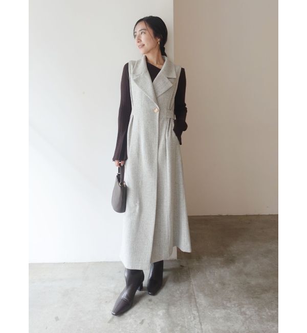 LAGUNAMOON「ツイードメタルボタンテーラードジャンパースカート」|ジャンパースカート|