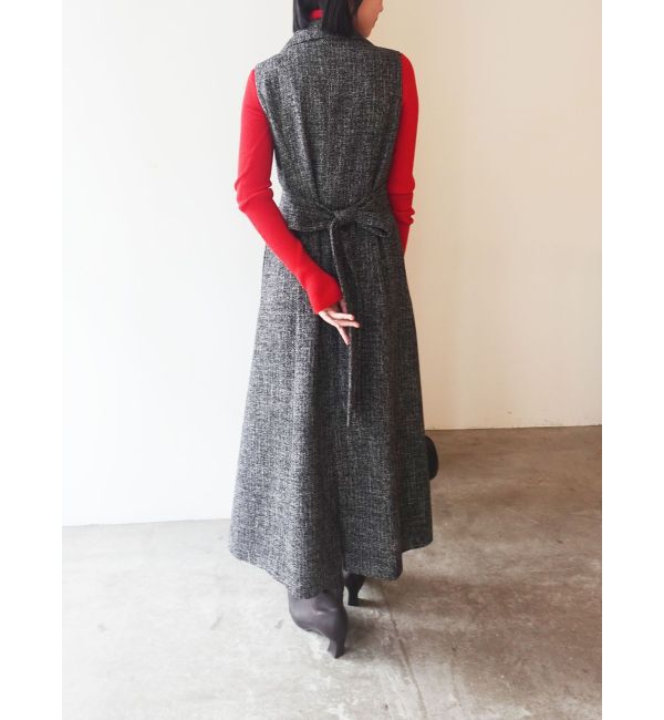 LAGUNAMOON「ツイードメタルボタンテーラードジャンパースカート」|ジャンパースカート|
