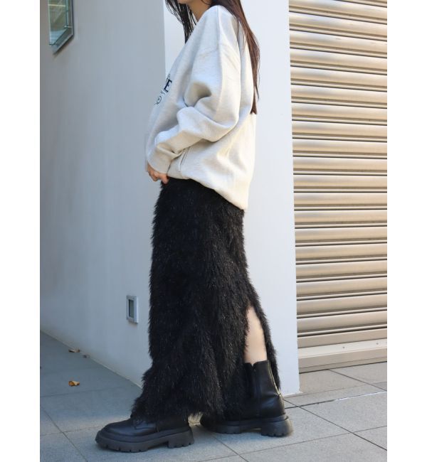 EVRIS「ラメフリンジロングスカート」|スカート|