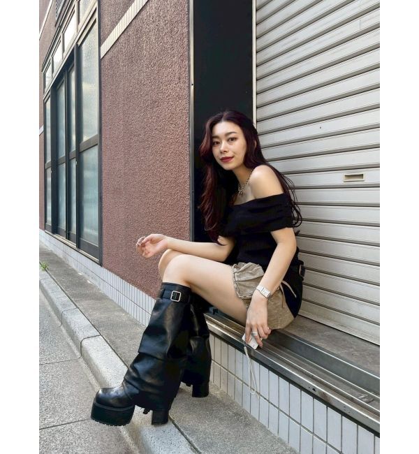 EVRIS「2WAYサボ&カバーブーツ」|ロングブーツ|