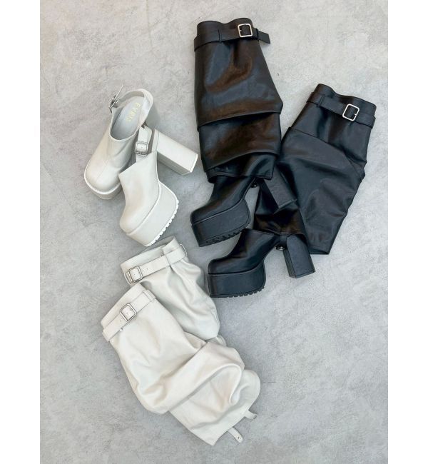 EVRIS「2WAYサボ&カバーブーツ」|ロングブーツ|