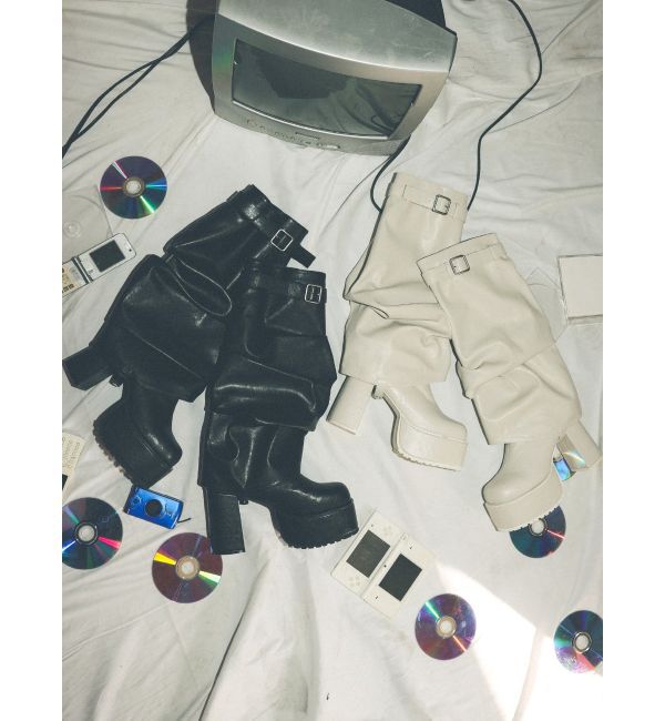 EVRIS「2WAYサボ&カバーブーツ」|ロングブーツ|