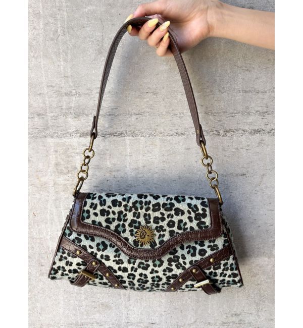 EVRIS「スタッズモチーフアニマルハンドBAG」|ハンドバッグ|ブルー