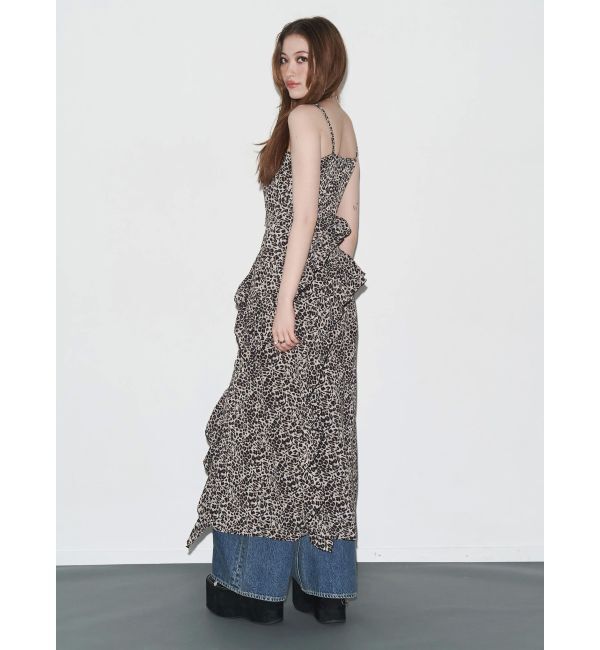 EVRIS「ギャザーアシンメトリーロングワンピース」|ワンピース|