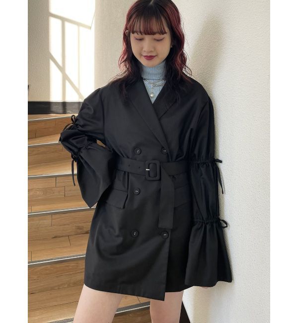 jouetie「スリーブリボンジャケットミニワンピース【セットアップ対応】」|ワンピース|