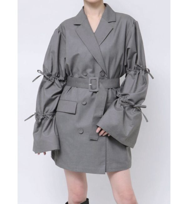 jouetie「スリーブリボンジャケットミニワンピース【セットアップ対応】」|ワンピース|