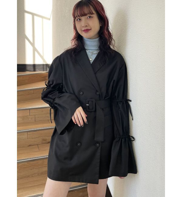 jouetie「スリーブリボンジャケットミニワンピース【セットアップ対応】」|ワンピース|